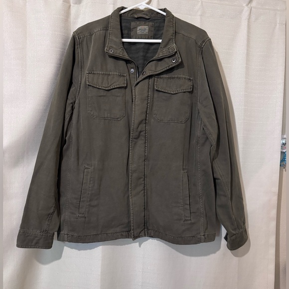 Men’s Marine Layer Dark Olive Field Jacket size Large - Picture 8 of 9